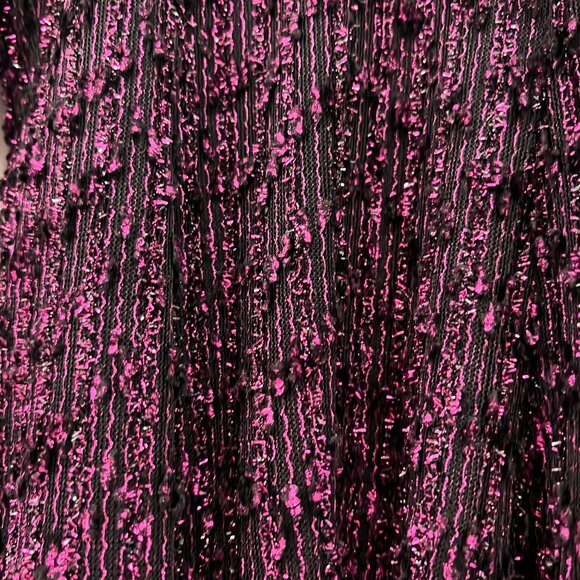 Zoe Ltd Black & Purple Bell Sleeve Dress - Like-new - Picture 3 of 8